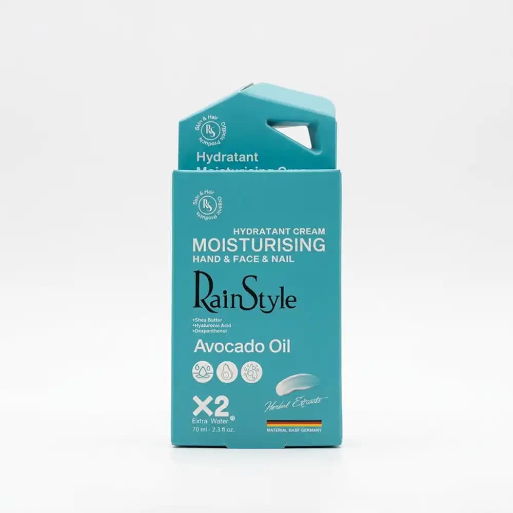 کرم دست، صورت و ناخن رین استایل (RainStyle) مدل آبرسان و مرطوب کننده روغن آووکادو حجم 70 میلی لیتری
