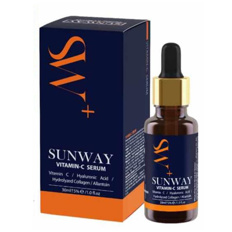 سرم روشن کننده و آبرسان سان وی حاوی ویتامین سی و هیالورونیک اسید حجم 30 میل — تصویر ۲