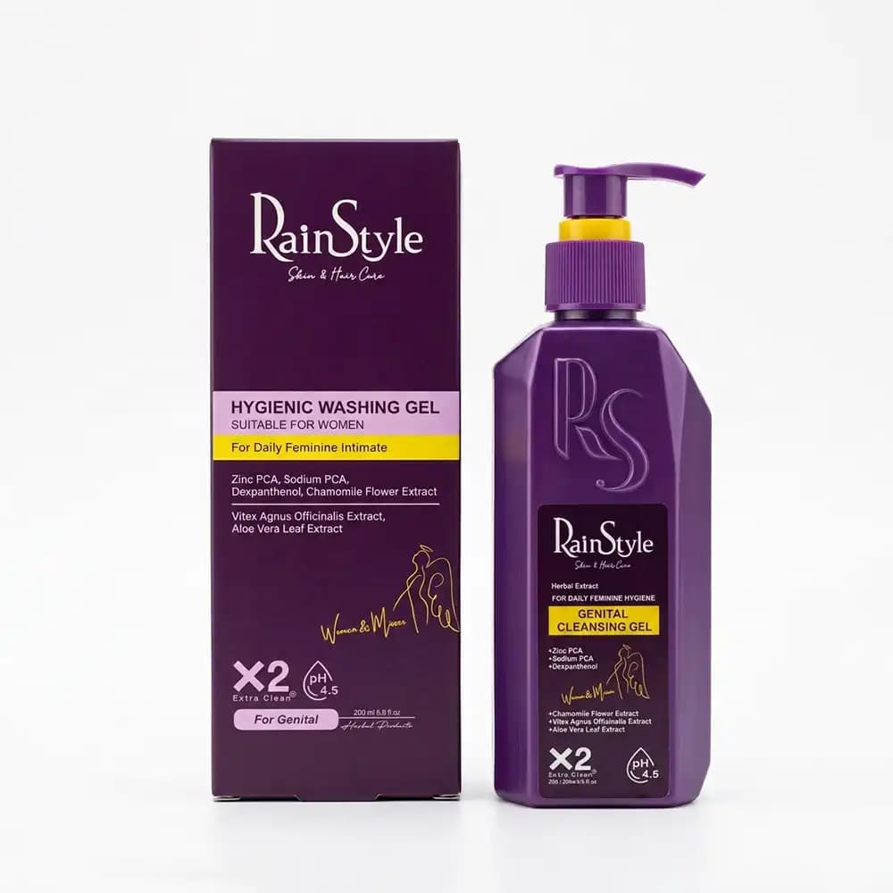ژل شستشوی بهداشتی بانوان رین استایل (RainStyle) تنظیم pH و ضد قارچ حجم ۲۰۰ میلی لیتری