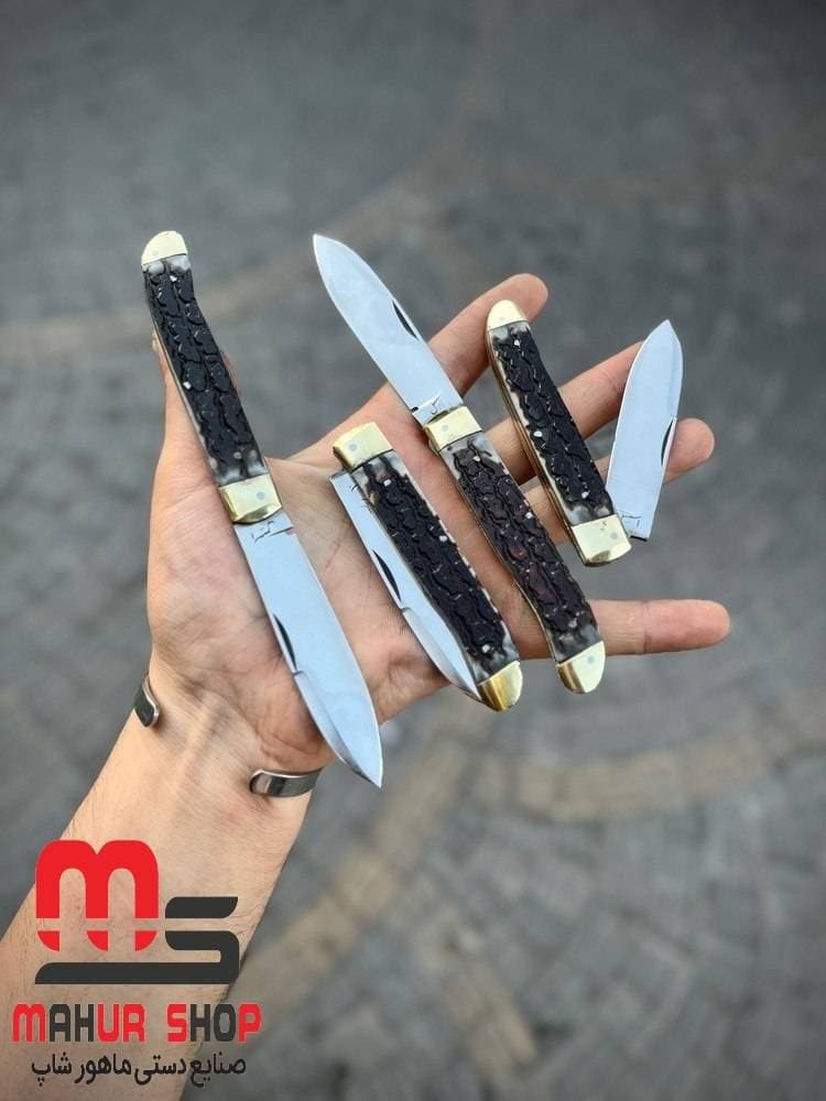 چاقو میوه خوری ضد زنگ دسته طرح شاخ ۱۸ سانتی