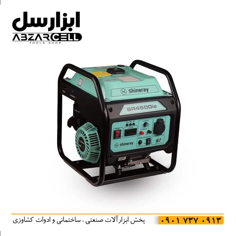 موتور برق بنزینی 3.8 کیلووات اینورتری شاینری مدل SR4500io| تک فاز| سبک| خروجی بدون نوسان — تصویر ۲