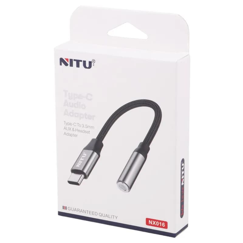 مبدل usb-C به جک 3.5 میلی متری نیتو مدل NX016