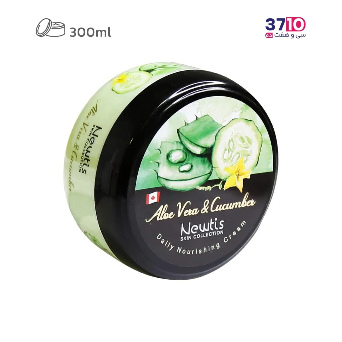 کرم مرطوب کننده کاسه ای نیوتیس حاوی عصاره آلوئه ورا و خیار حجم 300 میلی لیتر — تصویر ۲