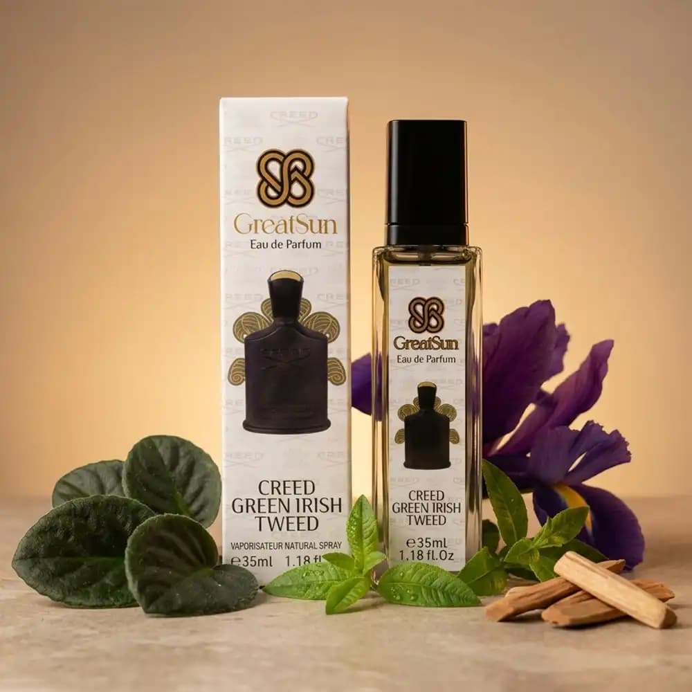 عطر جیبی مردانه گریت سان (GreatSun) مدل Creed Green Irish Tweed حجم ۳۵ میلیلیتر — تصویر ۳