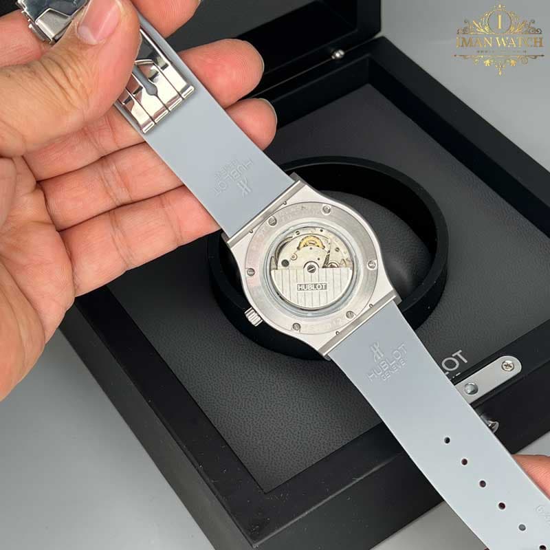 ساعت مردانه هابلوت اتومات طوسی HUBLOT BIG BANG H96301 — تصویر ۴