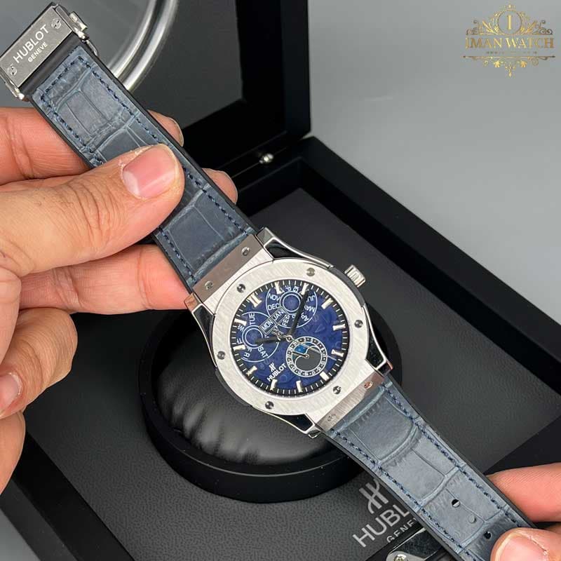 ساعت مردانه هابلوت اتومات سرمه ای HUBLOT BIG BANG H96300 — تصویر ۴