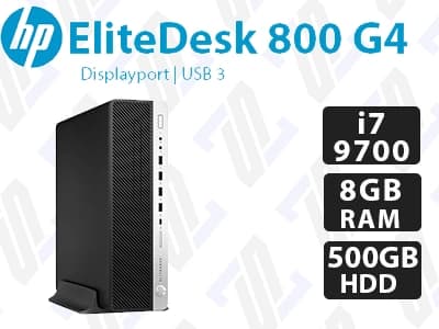 مینی کیس استوک HP EliteDesk 800 G4 پردازنده Core i7 8700(K) نسل 8 — تصویر ۲