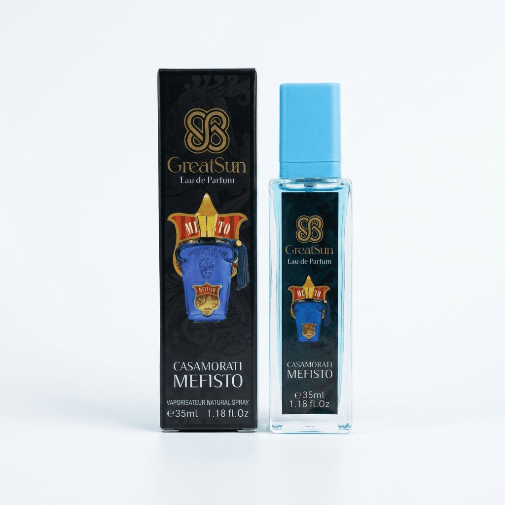 عطر جیبی مردانه گریت سان (GreatSun) مدل Casamorati Mefisto حجم ۳۵ میلی‌لیتر