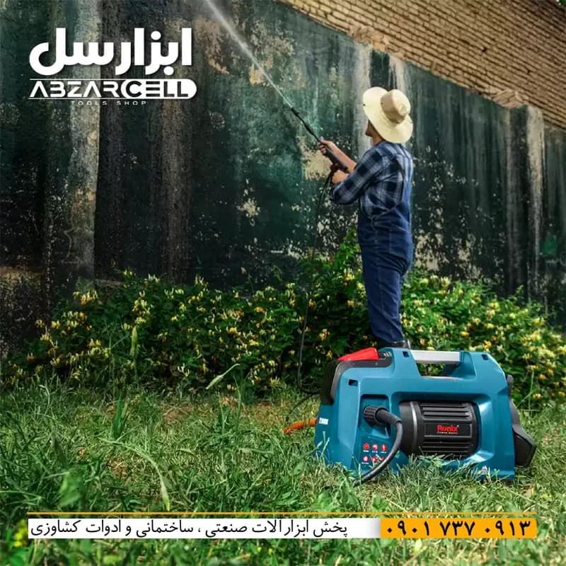 کارواش ذغالی 100 بار رونیکس مدل RP-U100C| موتور مس 1.88 اسب| ضمانت 12 ماه