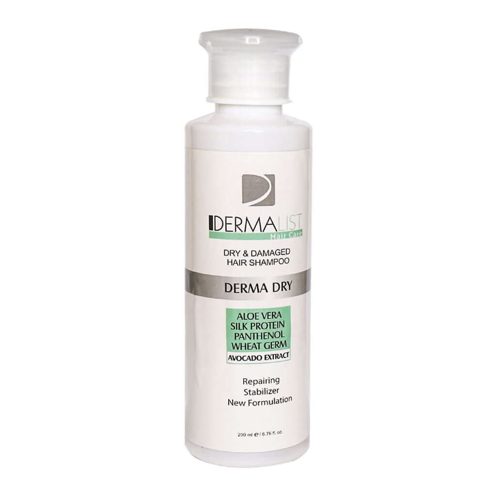 شامپو موهای خشک و آسیب دیده درمالیست مدل Derma Dry حجم 200 میل