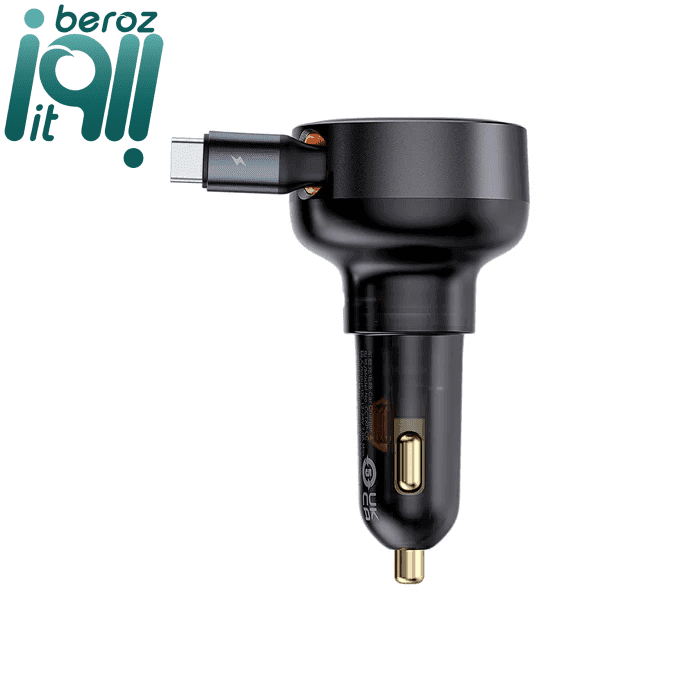شارژر فندکی بیسوس Baseus cctxp-cc Enjoyment Pro C00057802111 توان 60 وات همراه با کابل متصل — تصویر ۴