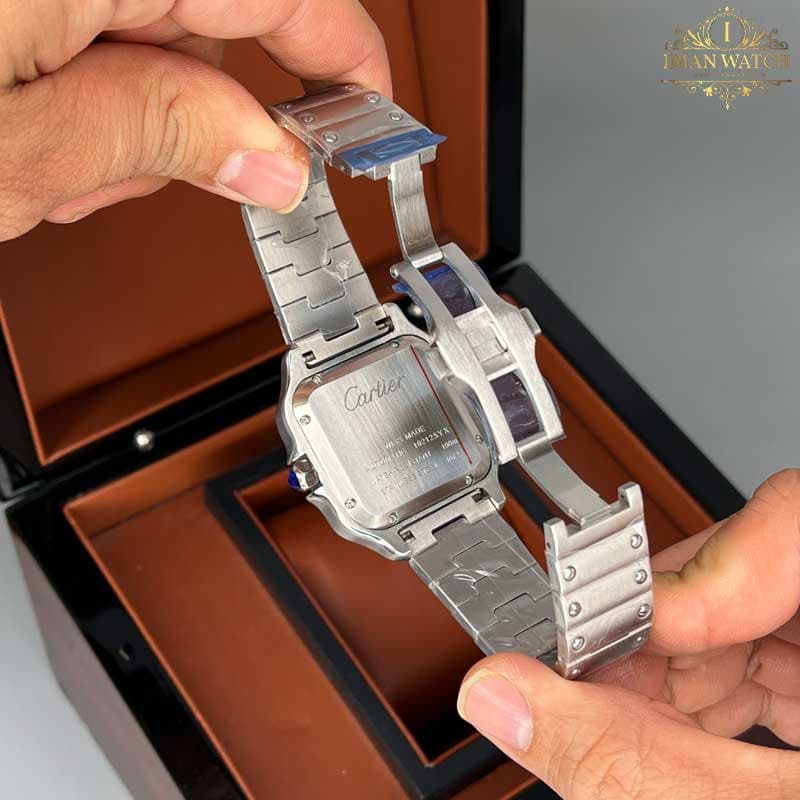 ساعت مچی کارتیر مردانه دسانتوز اتوماتیک CARTIER DE SANTOS 0005 — تصویر ۳