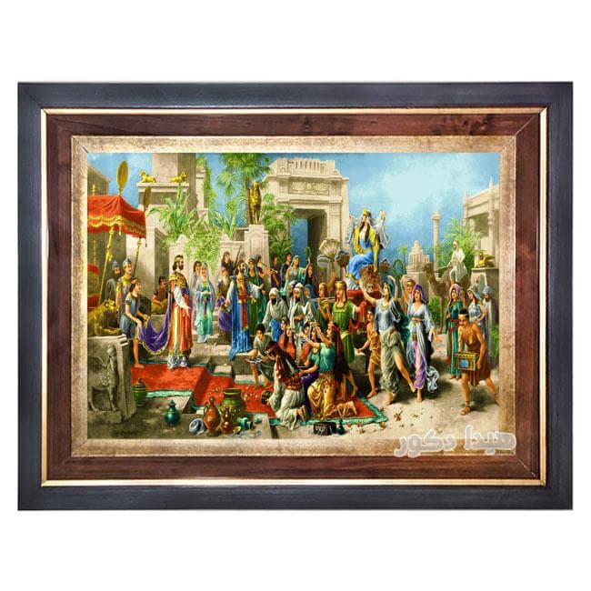 تابلو فرش ماشینی قصر حضرت سلیمان – 3879