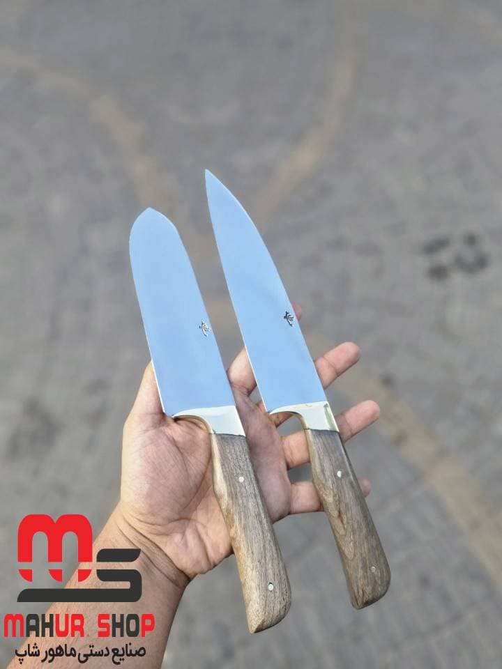 چاقو ست ۲ تایی سلاخی و راسته تیغه استیل ضد زنگ مخصوص منزل