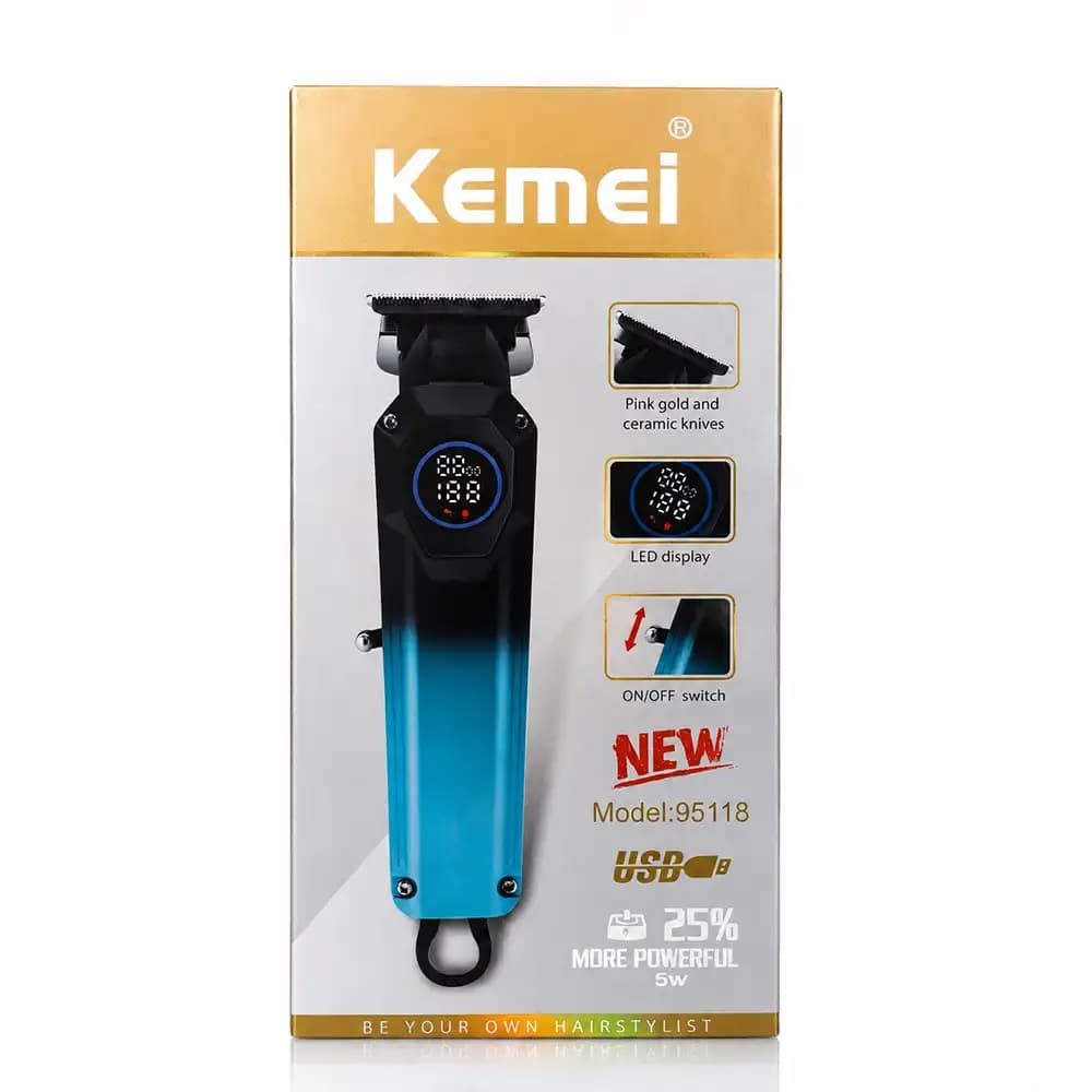 ماشین اصلاح و خط زن نمایشگر‌دار کیمی (Kemei) مدل 95118