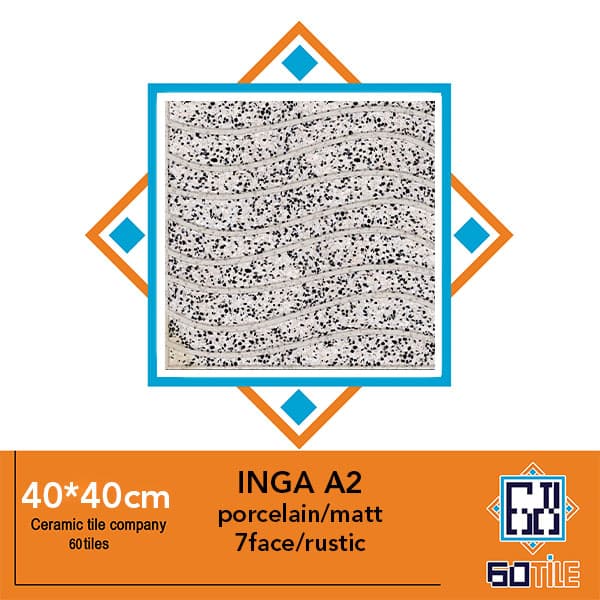 Inga A2 – کارخانه ارگ ارغوانی-طرح اینگا A2 -لعاب مات-40*40-برند ریونیز