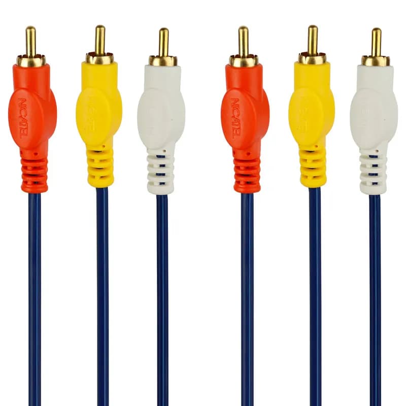 کابل 3 به 3 AV RCA نیکاتل به طول 1.7 متر — تصویر ۲
