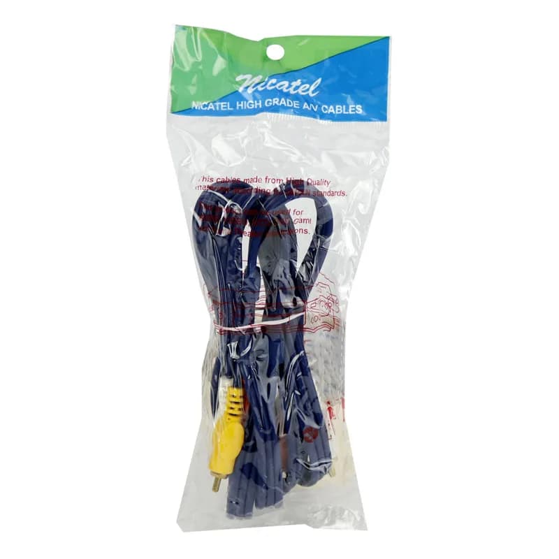 کابل 3 به 3 AV RCA نیکاتل به طول 1.7 متر
