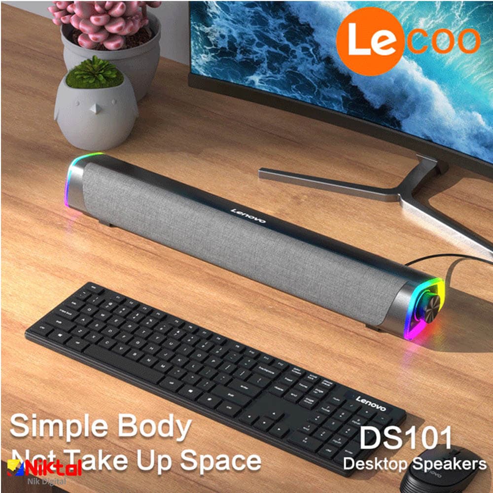 اسپیکر با سیم استریو لنوو مدل DS101 (اورجینال) — تصویر ۳