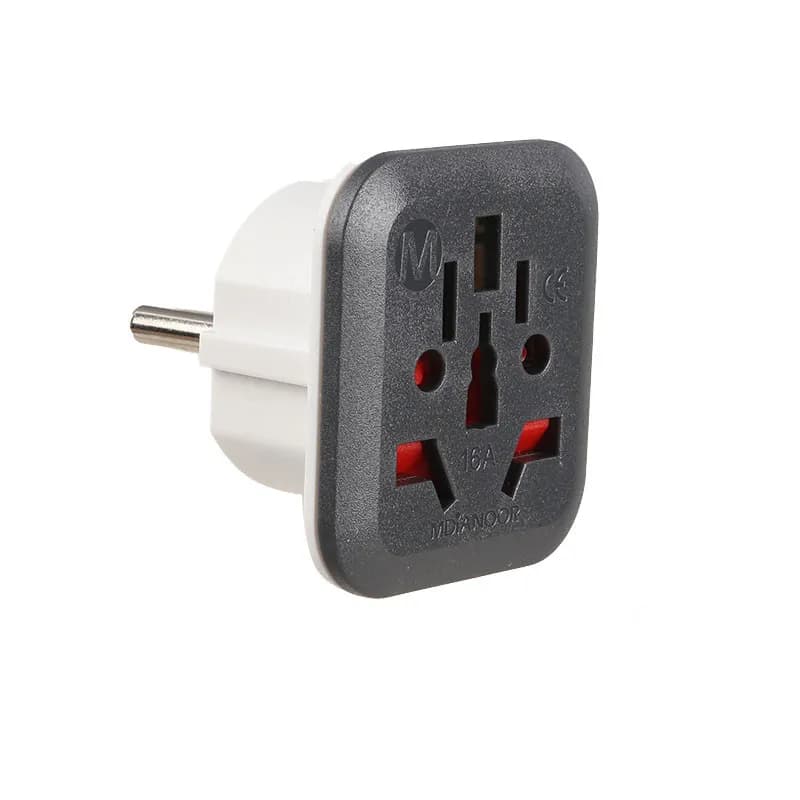 مبدل برق 3 به 2 مدیا نور مدل SH 1059 مکعبی طوسی کد 2