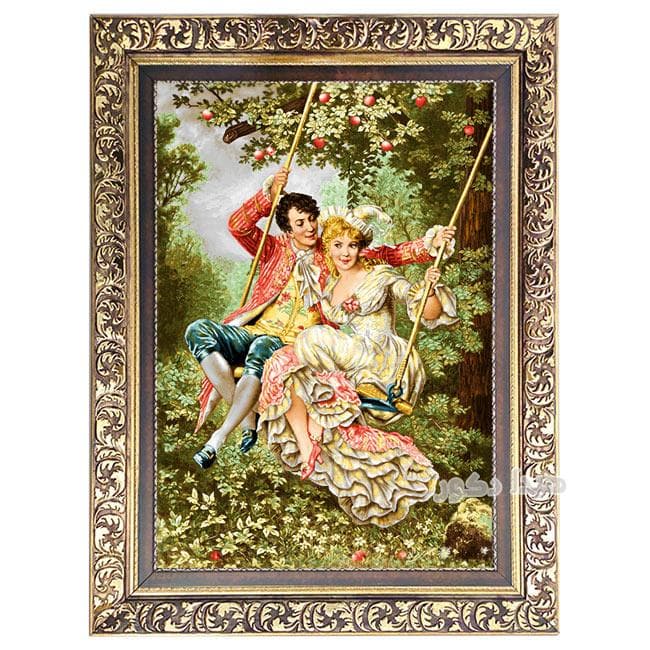 تابلو فرش ماشینی طرح تاب باز – 3579