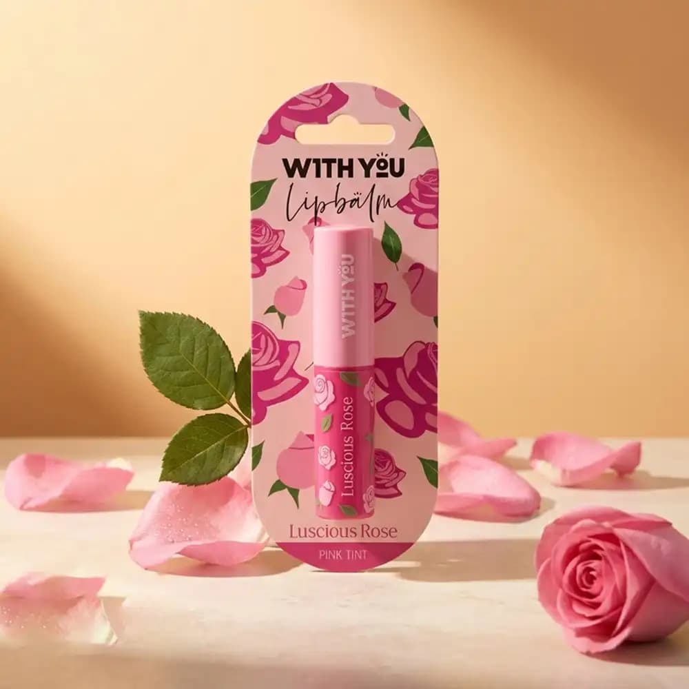بالم لب رنگی ویت یو (With You) رایحه گل رز (Pink Tint) وزن 2.6 گرمی — تصویر ۲