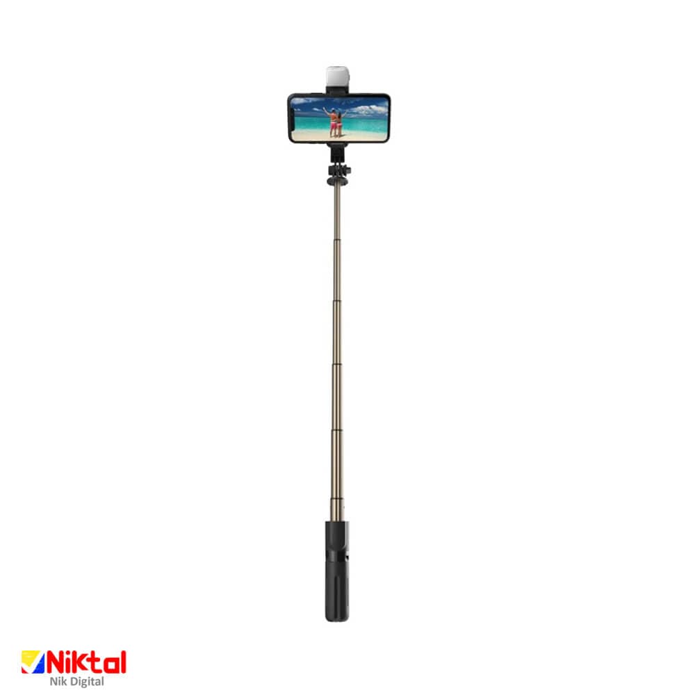 مونوپاد سلفی سه پایه دار و چراغدار L10S — تصویر ۵