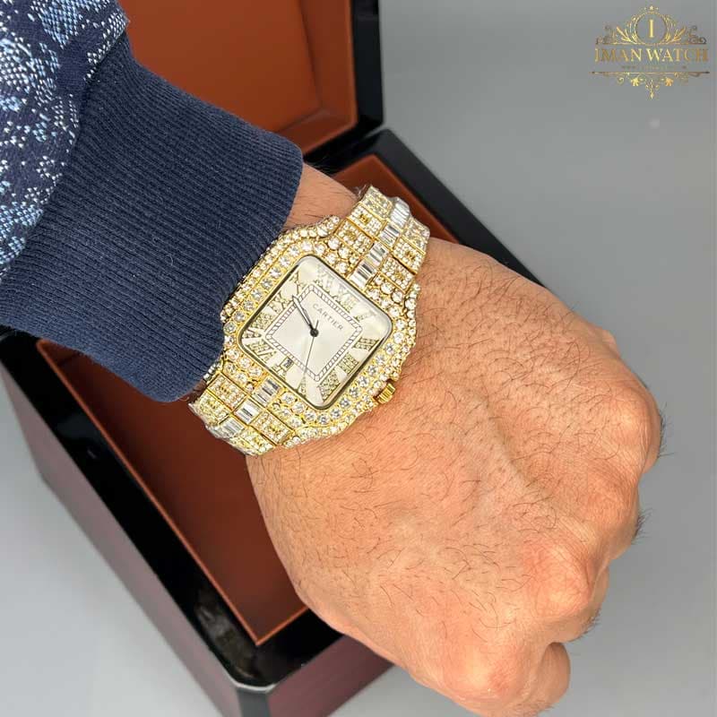 ساعت مچی ست کارتیر فول نگین Cartier 1247 — تصویر ۳