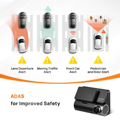 دوربین خودروی شیائومی مدل 70Mai Dash Cam A810 plus همراه با دوربین عقب «اورجینال – ارسال 1 ساعت» — تصویر ۴