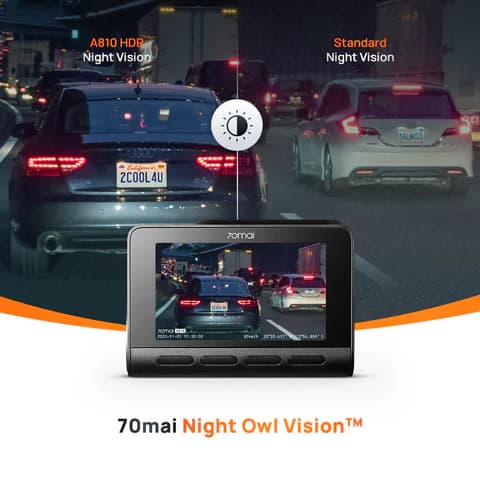 دوربین خودروی شیائومی مدل 70Mai Dash Cam A810 plus همراه با دوربین عقب «اورجینال – ارسال 1 ساعت» — تصویر ۳
