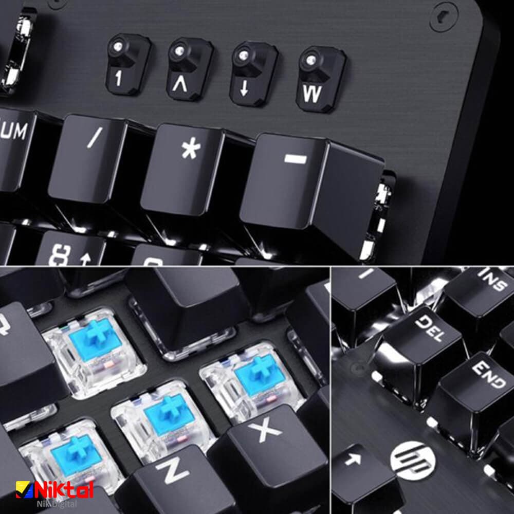 کیبورد گیمینگ hp مدل GK100 — تصویر ۲