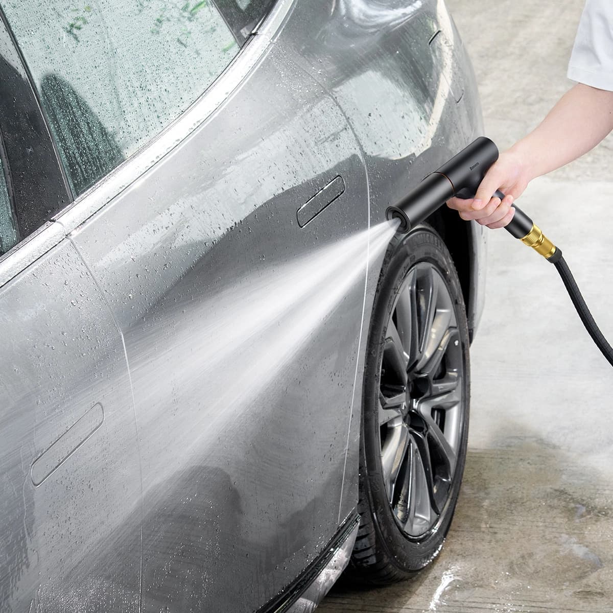نازل کارواش باسئوس و شلنگ 30 متری مدل Baseus GF5 Car Wash Spray Nozzle CPGF000201 — تصویر ۶