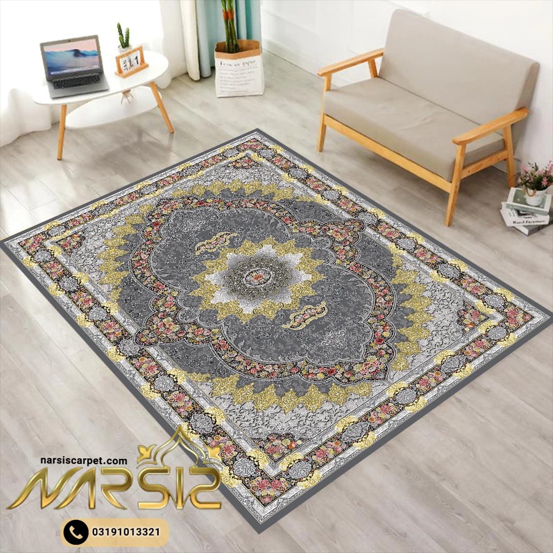 فرشینه فرش طرح کارینا طوسی کد 9095 — تصویر ۲