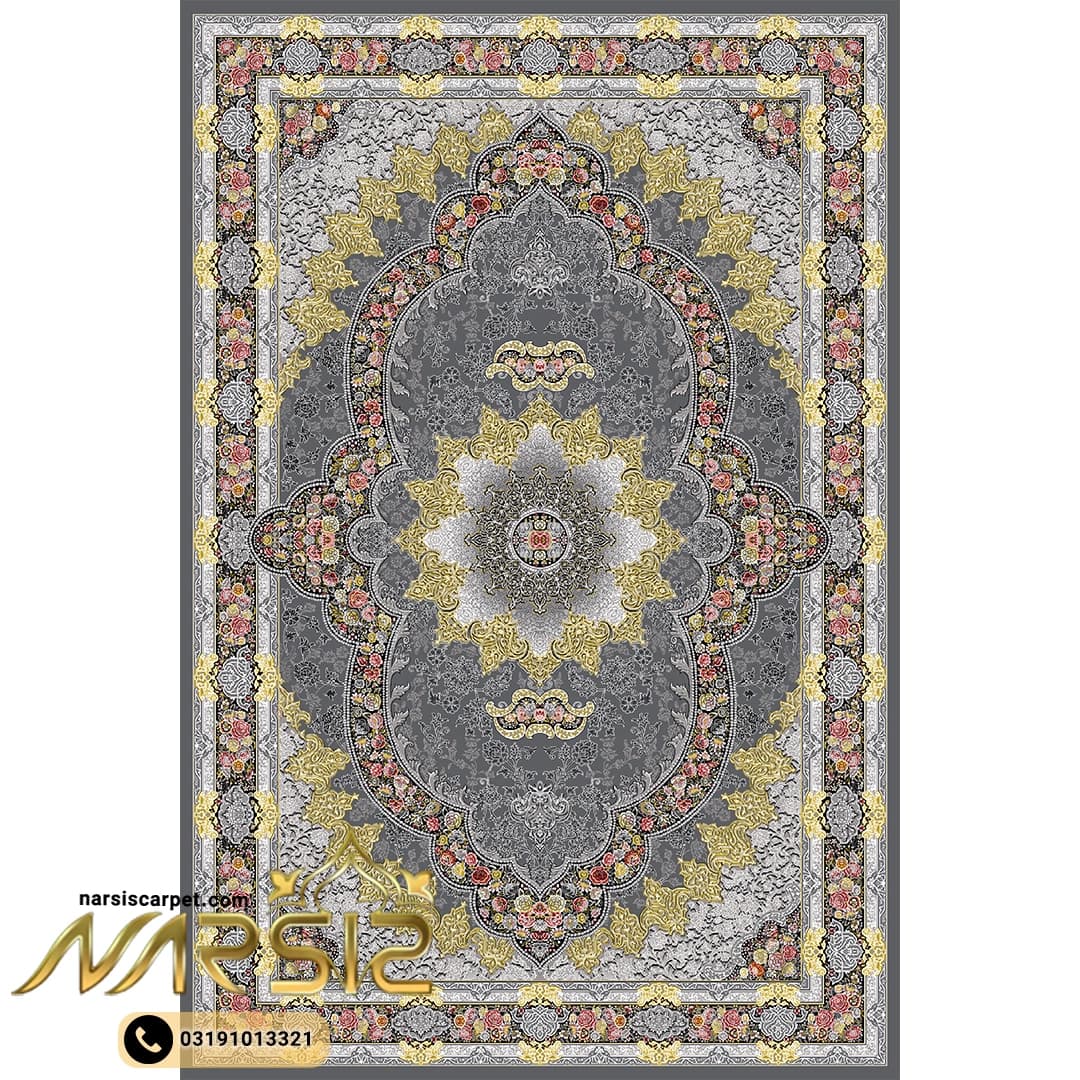 فرشینه فرش طرح کارینا طوسی کد 9095
