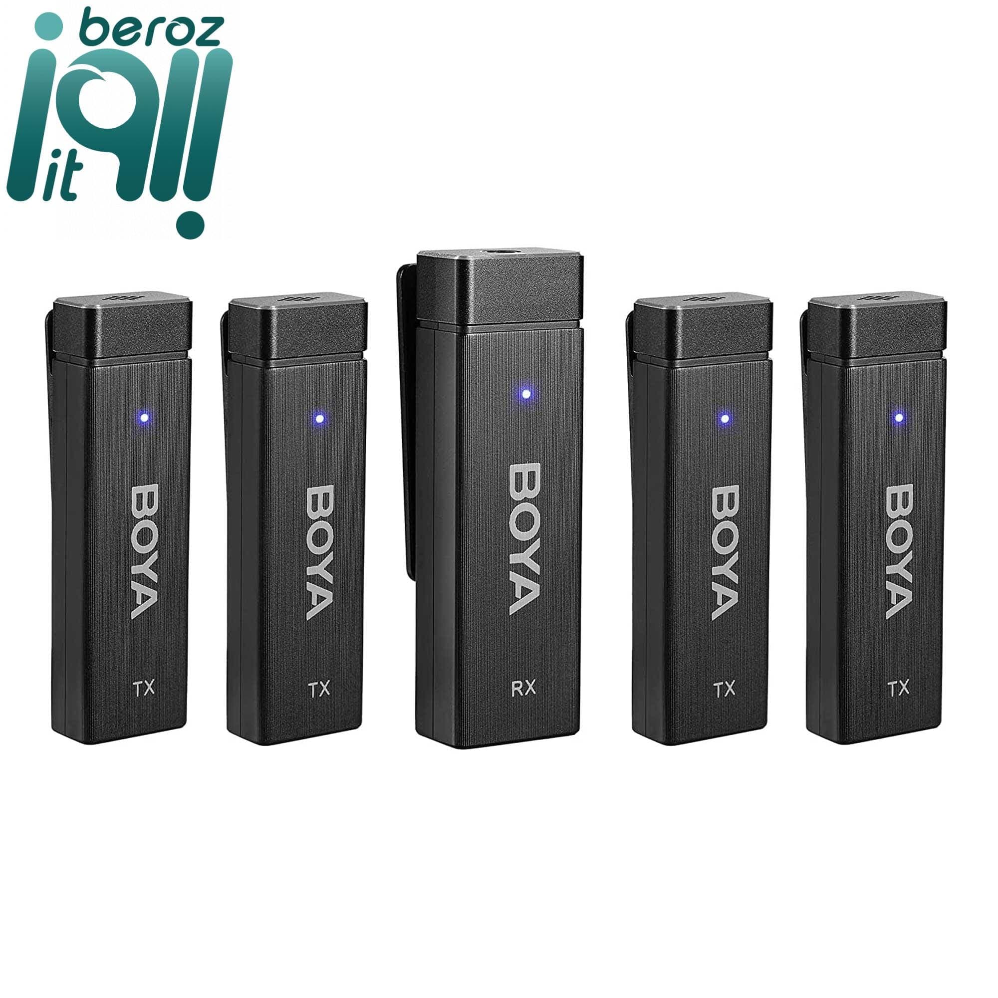 میکروفون یقه ای بی سیم بویا مدل BY-W4