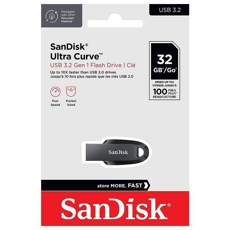 فلش مموری سن دیسک Sandisk CZ550 Ultra Curve USB 3.2 32GB — تصویر ۳
