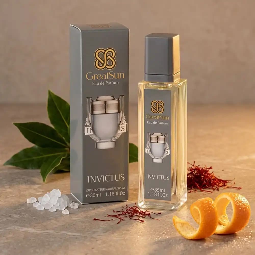 عطر جیبی مردانه گریت سان (GreatSun) مدل Invictus حجم ۳۵ میلیلیتر — تصویر ۳