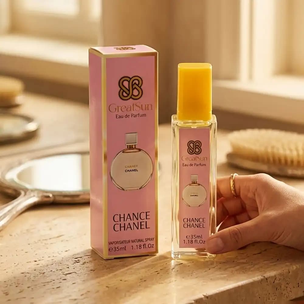 عطر جیبی زنانه گریت سان (GreatSun) مدل Chance Chanel حجم ۳۵ میلی‌لیتر — تصویر ۲