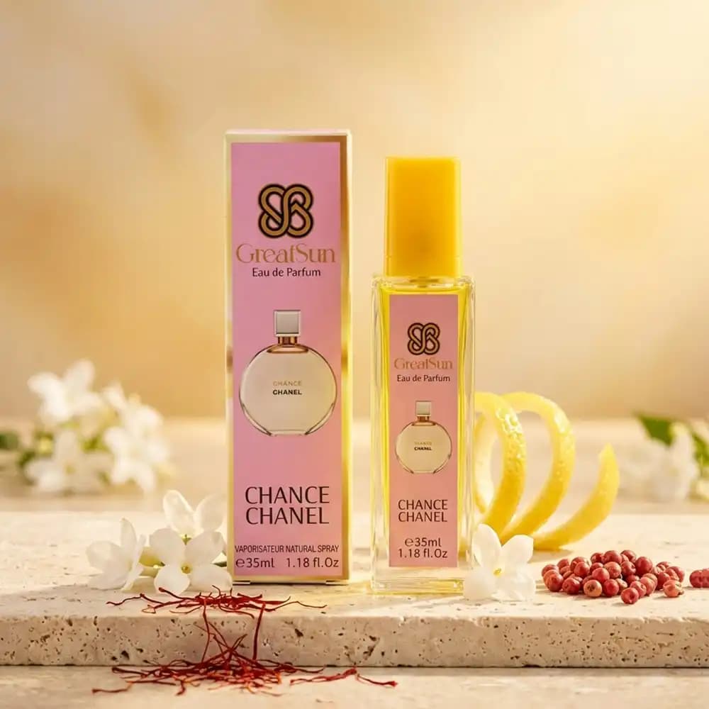 عطر جیبی زنانه گریت سان (GreatSun) مدل Chance Chanel حجم ۳۵ میلی‌لیتر — تصویر ۳