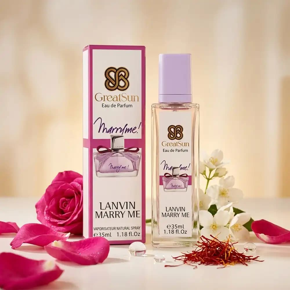 عطر جیبی زنانه گریت سان (GreatSun) مدل Lanvin Marry Me حجم ۳۵ میلی‌لیتر — تصویر ۲