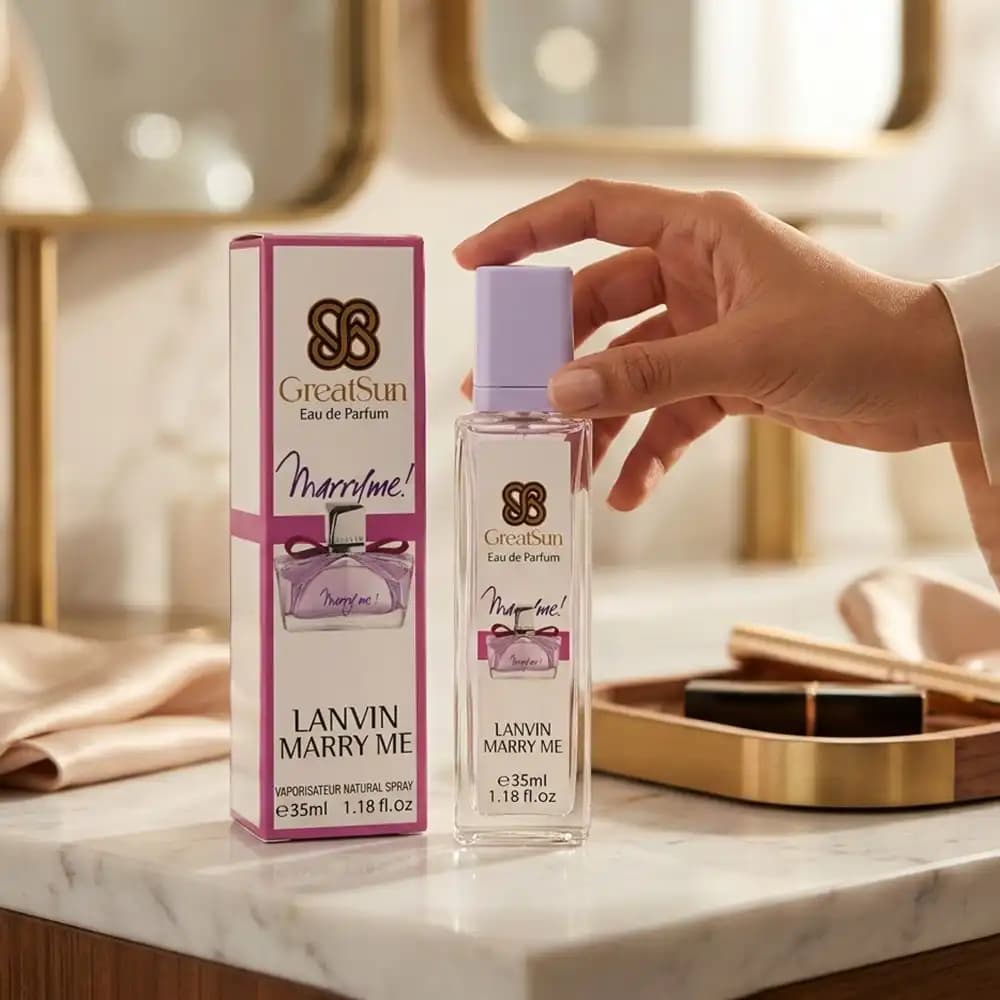 عطر جیبی زنانه گریت سان (GreatSun) مدل Lanvin Marry Me حجم ۳۵ میلی‌لیتر — تصویر ۳