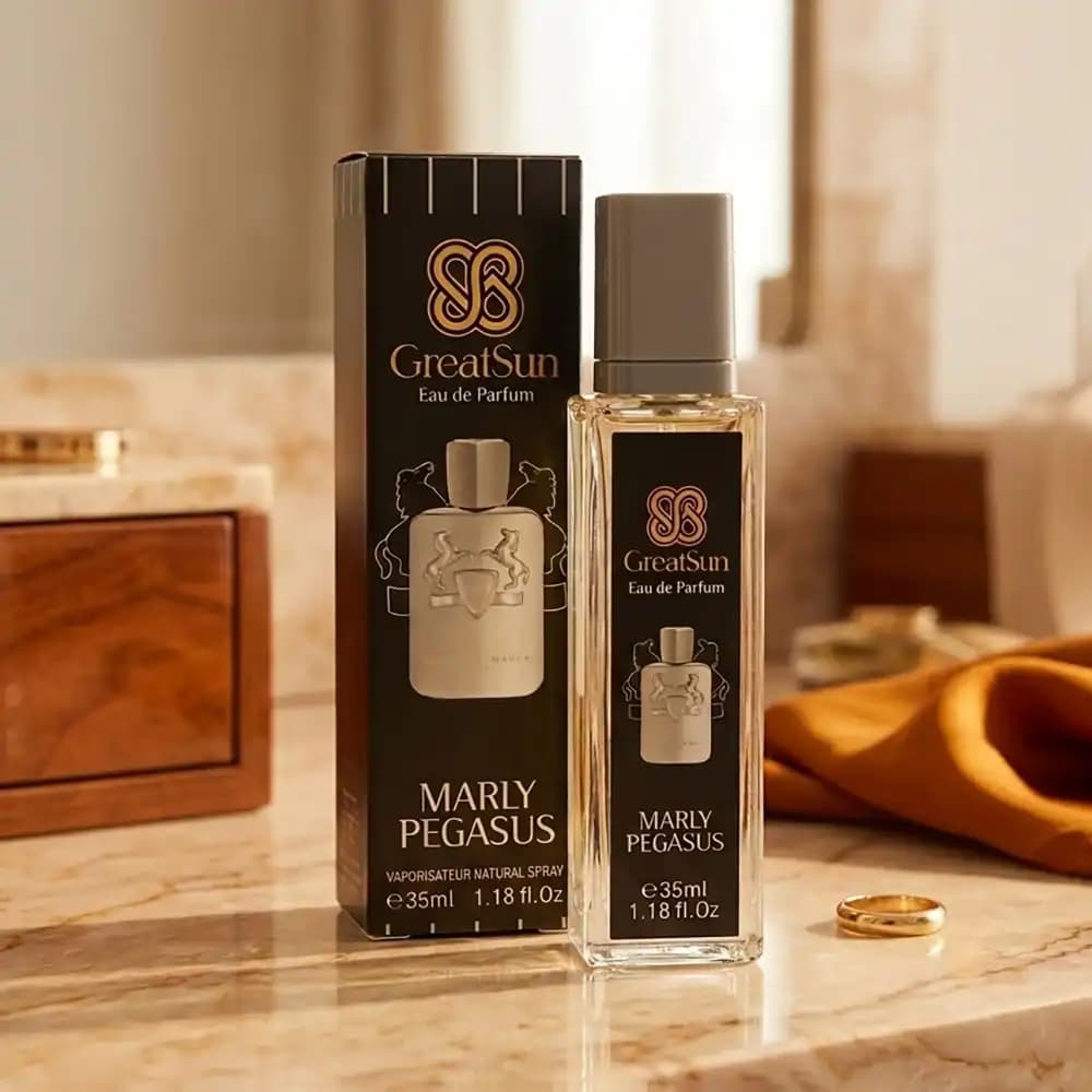 عطر جیبی مردانه گریت سان (GreatSun) مدل Marly Pegasus حجم ۳۵ میلیلیتر — تصویر ۳