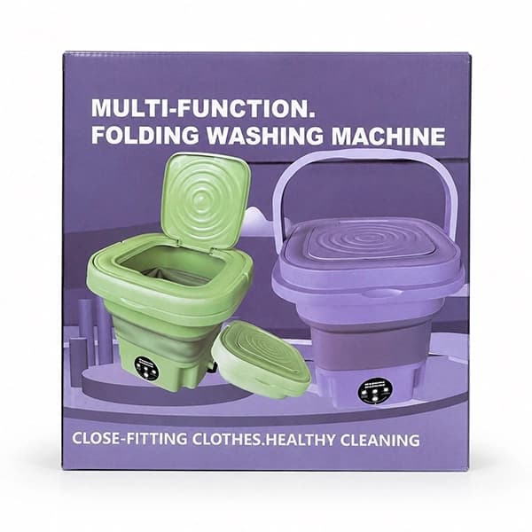 ماشین لباسشویی تاشو سیلیکونی — تصویر ۵