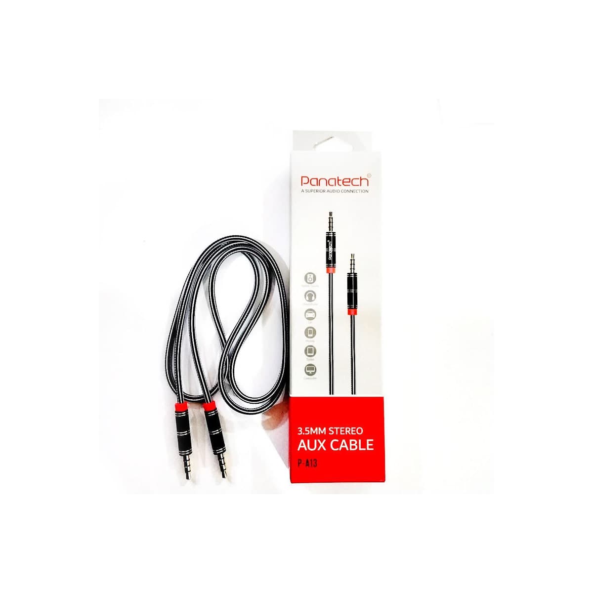 کابل پاناتک Panatech P-A13 AUX 1m — تصویر ۲