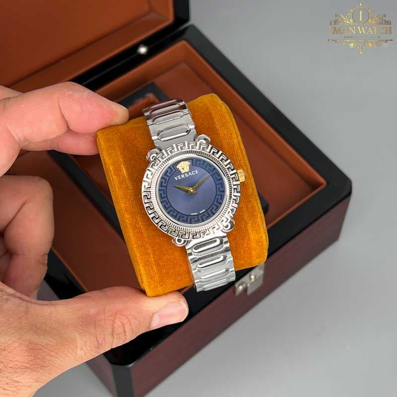 ساعت مچی زنانه ورساچه نقره ای صفحه سرمه ای Versace 5068Q — تصویر ۲