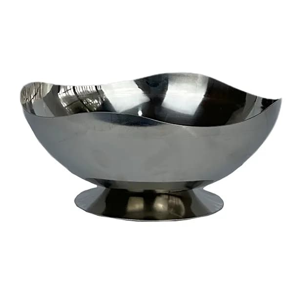 کاسه استیل پایه دار دفرمه 20 سانت