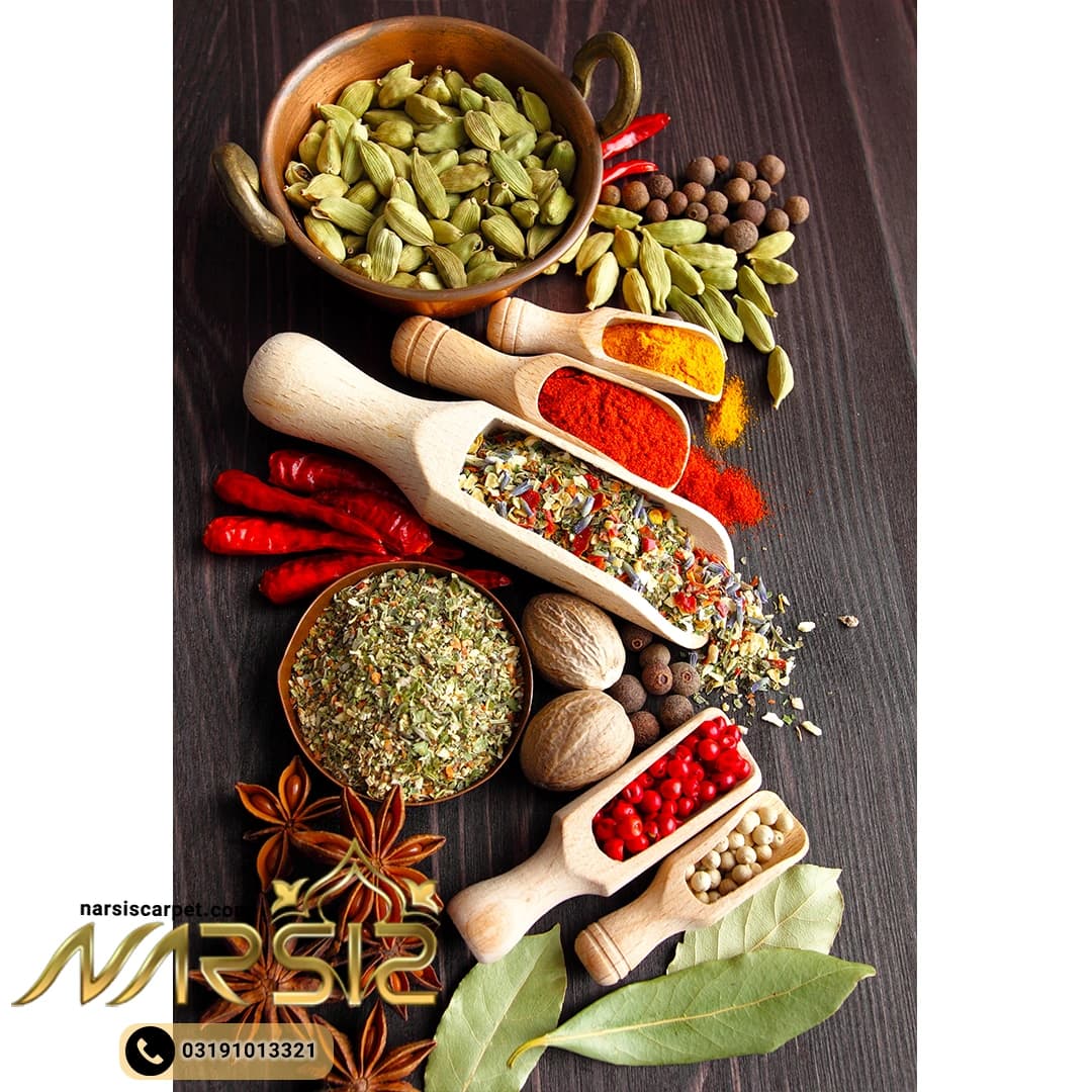 فرشینه آشپزخانه طرح هل و دارچین کد 7079