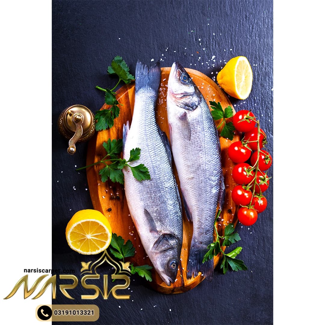 فرشینه آشپزخانه طرح ماهی کد 7062