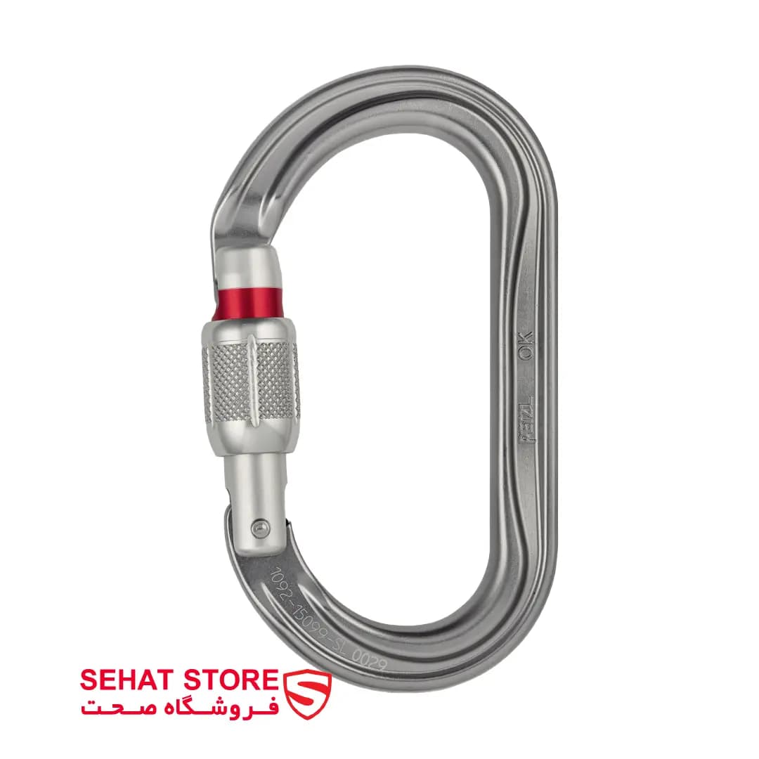 کارابین پیچی پتزل مدل Petzl OK oval carabiner M33A SL