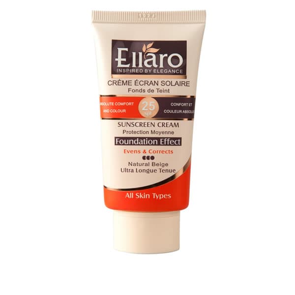 کرم ضد آفتاب الارو Ellaro Foundation Effect SPF25